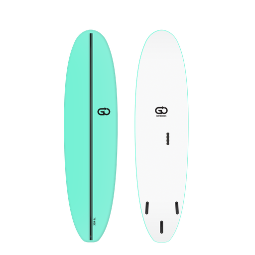 [GO-B-0706-WB-S-C] GO Softboard 7'6 - Surf Wide - Green 