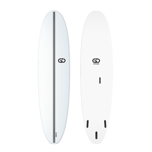 [GO-B-0806-WB-S] GO Softboard 8'6 - Surf Wide - White 