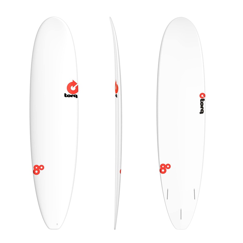 [TQ-A-RT-0800] torq TET 8´0 - Longboard - Rental - White 