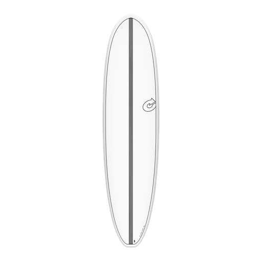 [TQ-E-CS-0708] torq TET 7´8 - Funboard V+ - White + Carbon Strip 