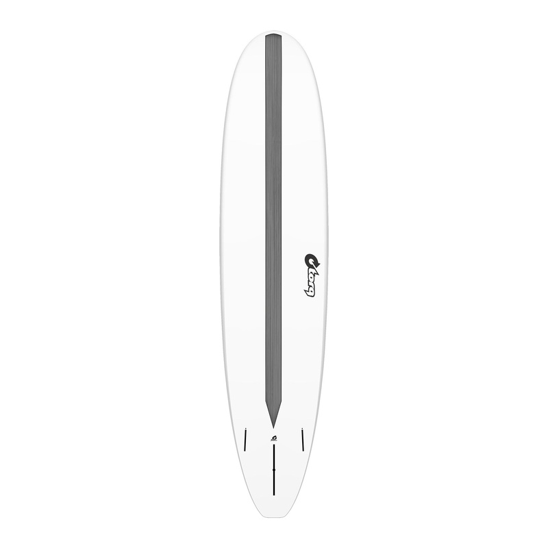 [TQ-E-CS-0806] torq TET 8´6 - Longboard - White + Carbon Strip 