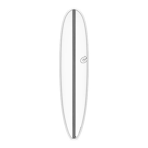 [TQ-E-CS-0806] torq TET 8´6 - Longboard - White + Carbon Strip 