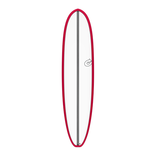 [TQ-E-CS-RS-0802] torq TET 8´2 - Funboard V+ - White + Carbon Strip + Red Rails