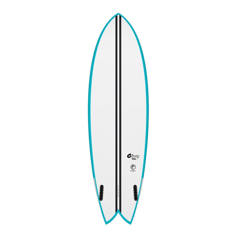 [TQ-TC-FT-0508-R] torq TEC 5´8 - Fish Twin - Teal Rails