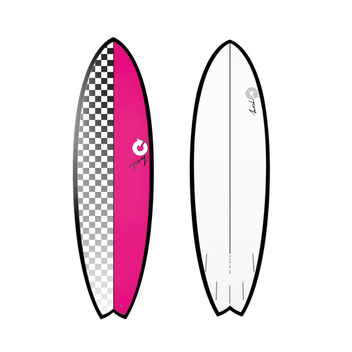 [TQ-A-CH-0511] torq TET 5'11 - Fish - Checker - Magenta