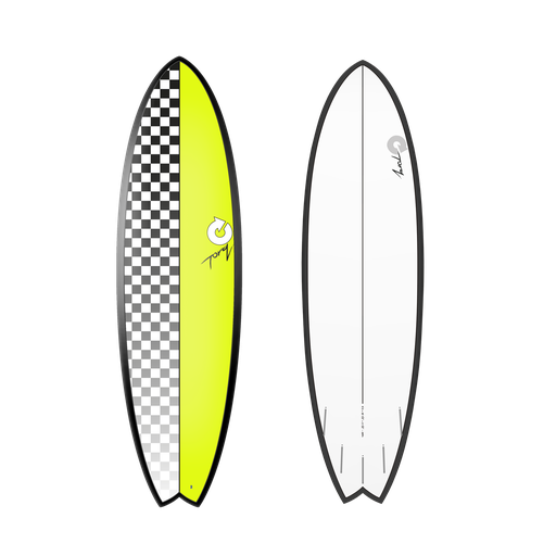 [TQ-A-CH-0603] torq TET 6'3 - Fish - Checker - Yellow